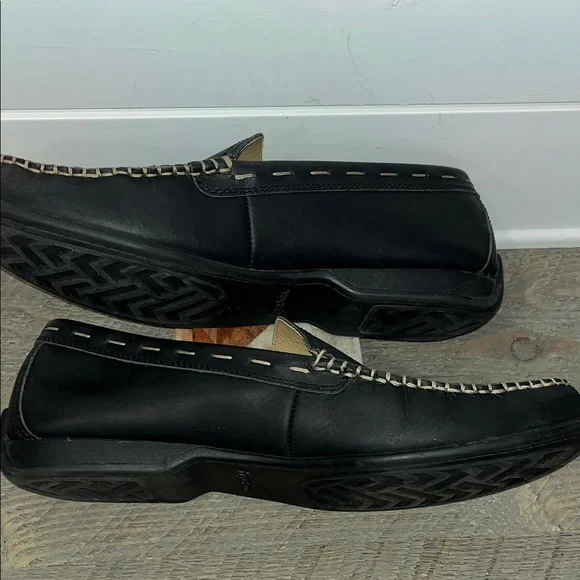 FRYE & CO. MENS LEWIS VENETIAN LOAFER DRIVING MOC BLACK LEATHER 13 M - Picture 5 of 10